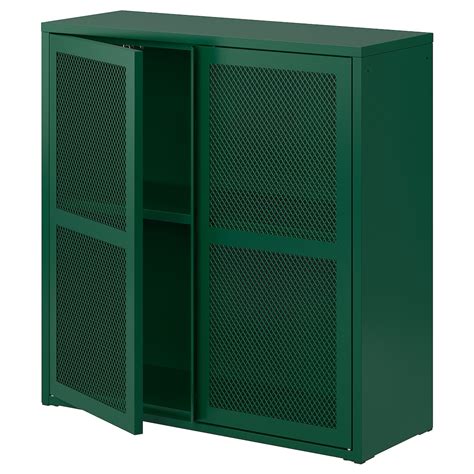 ikea green metal cabinet